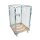 gaas-rolcontainer 1020 mm 4-zijdig zilverkleurig met 1 deur houten bodem